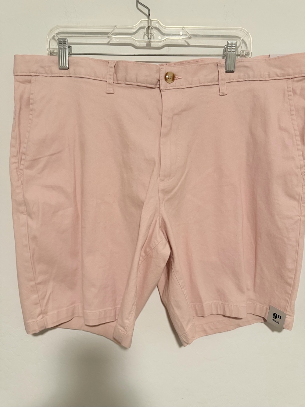 George Men's Light Pink Flat Front Shorts